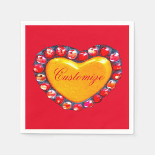 Serviette En Papier Coeurs d'or Thunder_Cove