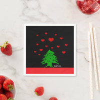 Coeurs du Liban & drapeau libanais mode / Amour