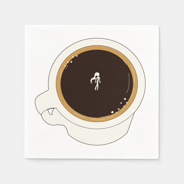 Serviette En Papier Coffee Cup Diver (Devant)