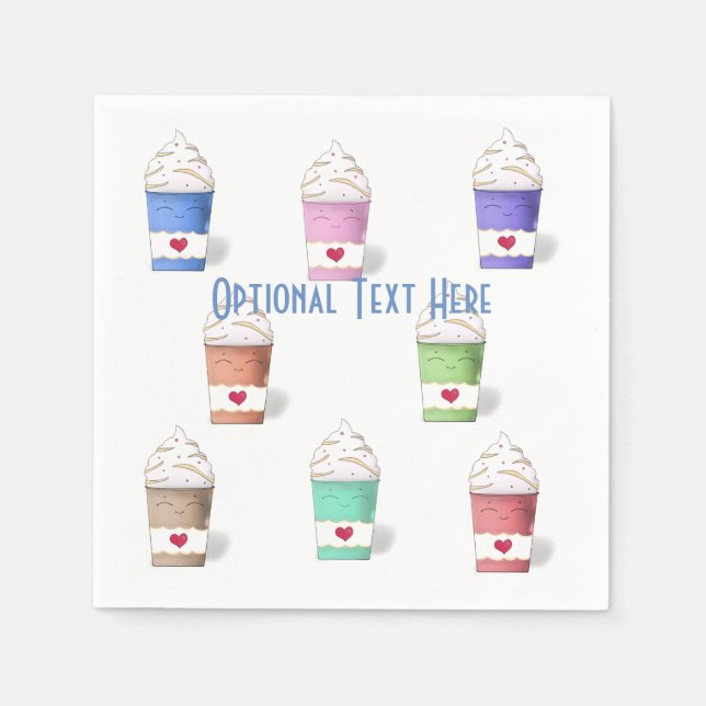 Serviette En Papier Coffee Cups (Devant)