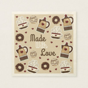 Serviette En Papier Coffee Pot and Cup