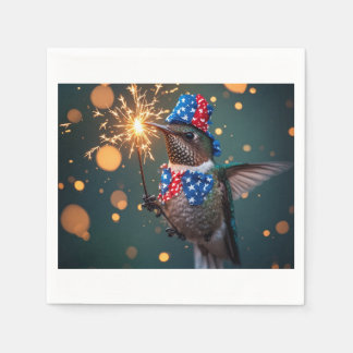 Serviette En Papier Colibri célébrant la fête de l'Indépendance