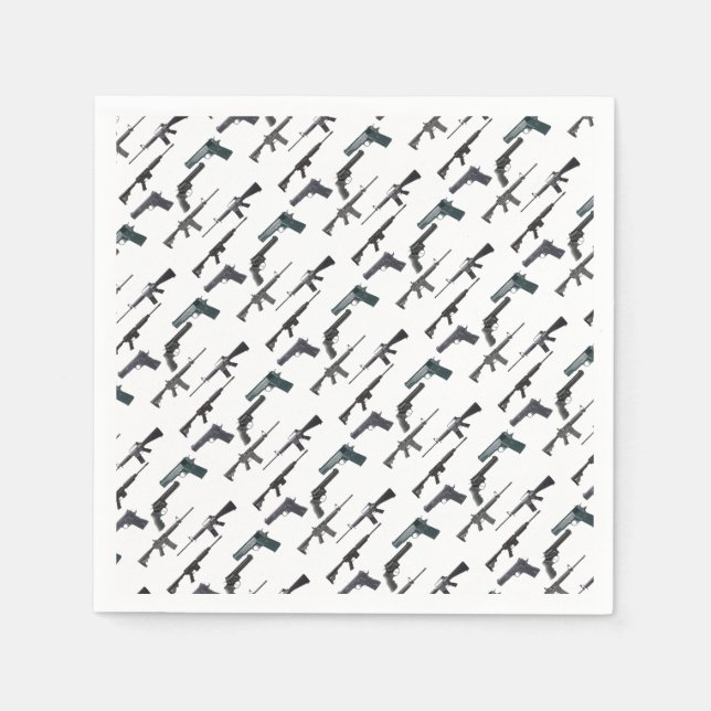 Serviette En Papier Collage d'armes (Devant)