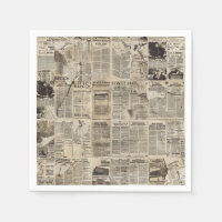 Collage rustique Vintage de journaux (1)