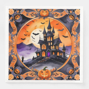 Serviette En Papier Collection d'automne Citrouille moderne Halloween