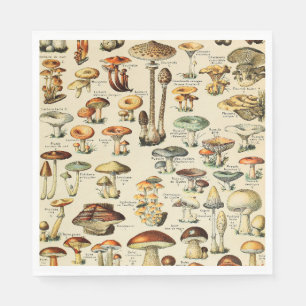 Serviette En Papier Collection de champignons