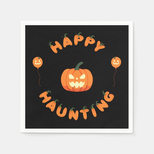 Serviette En Papier Collection de fêtes d'Halloween ! (Devant)