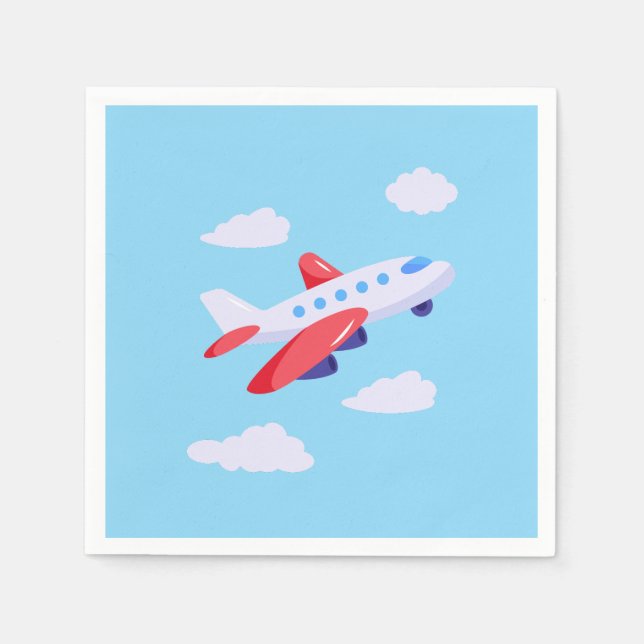 Serviette En Papier Collection de la fête des avions ! (Devant)