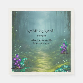 Serviette En Papier Collection de mariage Élégance Bioluminescente