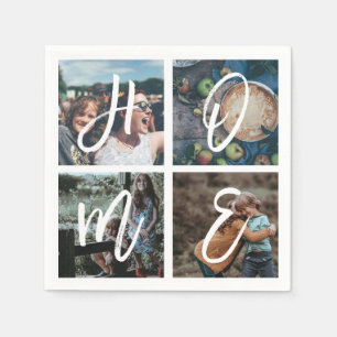 Serviette En Papier Collection de photos de famille personnalisée - Sc
