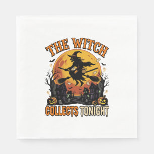 Serviette En Papier Collection de sorcière d'Halloween Humour