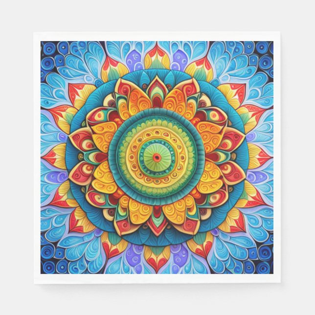 Serviette En Papier Collection de vacances hindou (Devant)