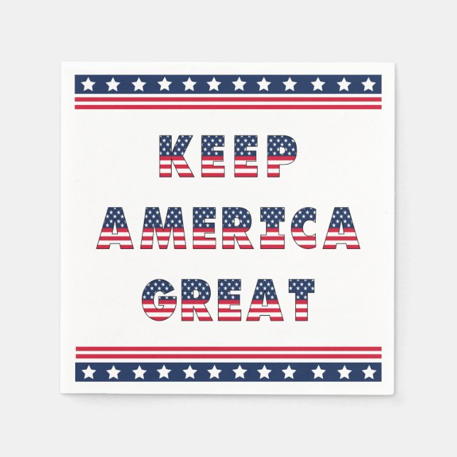 Serviette En Papier Collection du parti Élections USA ! (Devant)