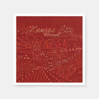 Serviette En Papier Collection Glow de vacances - Kansas City, Missour