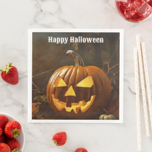 Serviette En Papier Collection Halloween grand Citrouille