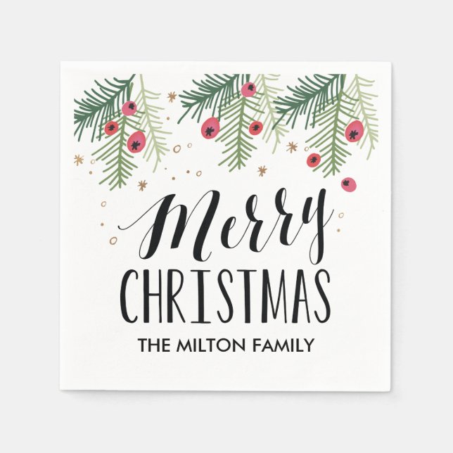 Serviette En Papier Collection Merry Berry (Devant)