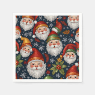 Serviette En Papier Collection Noël vintage du Père Noël