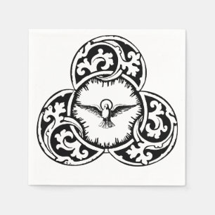 Serviette En Papier Colombe du Saint-Esprit symbole chrétien