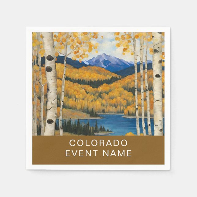 Serviette En Papier Colorado Aspens (Devant)