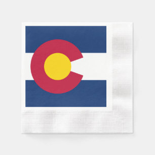 Serviette En Papier Colorado : Le drapeau américain du centenaire