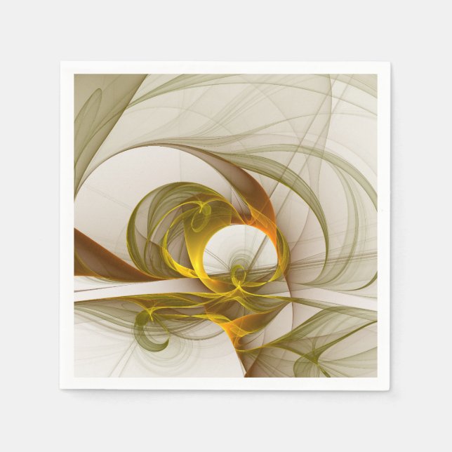 Serviette En Papier Colorants métalliques précieux Abstraits modernes  (Devant)