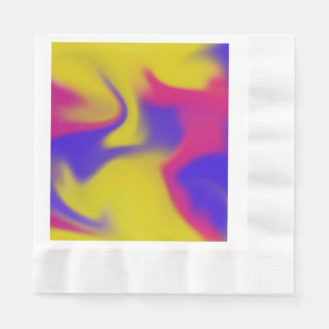 Serviette En Papier Coloré (Devant)