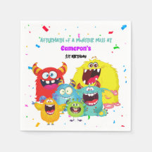 Coloré mignon Monster Amusant fête d'anniversaire