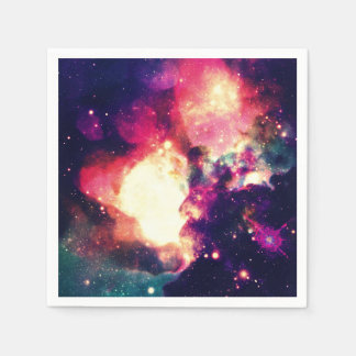 Serviette en papier colorée
