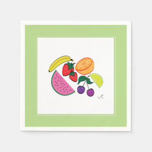 Serviette En Papier Colorful Fruit Summer, cool, fun