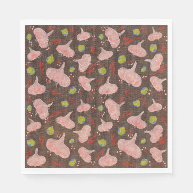 Serviette En Papier Colorful Party Paper Napkins (Devant)