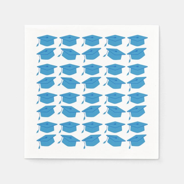 SERVIETTE EN PAPIER COLUMBIA BLEUE GRADUER PAPIER NAPKINS (Devant)