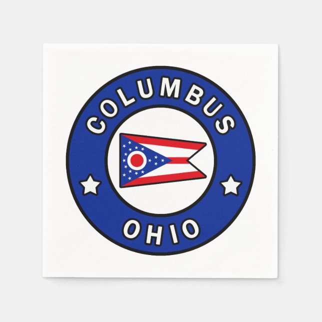 Serviette En Papier Columbus Ohio (Devant)