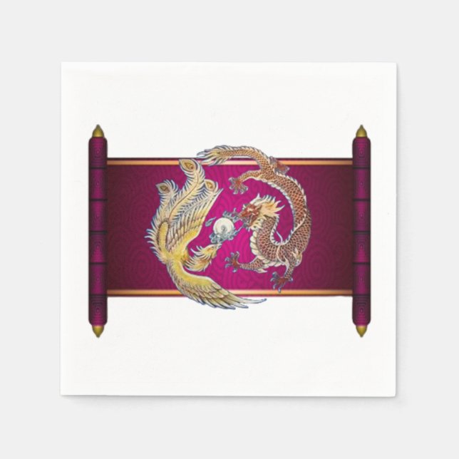 Serviette En Papier Combat mystique  (Devant)