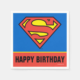 Serviette En Papier Comics DC   Superman   Logo classique