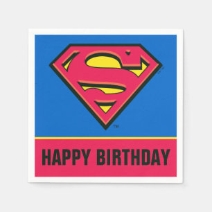 Serviette En Papier Comics DC   Superman   Logo classique