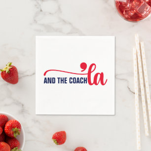 Serviette En Papier Comma la & Coach Entraîneur Kamala Harris