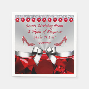 Serviette En Papier Commande spéciale pour Jean, 64e anniversaire serv