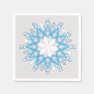 Serviette En Papier Comme Les Mouches À Neige