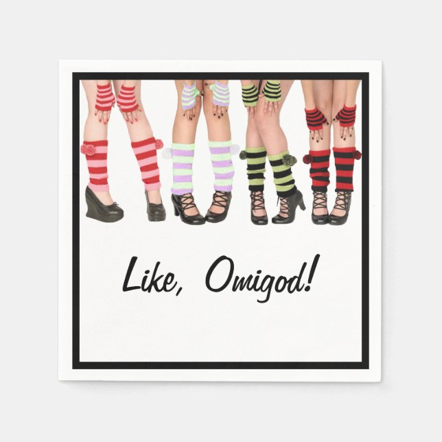 Serviette En Papier Comme, Omigod ! Cocktail Napkin (Devant)