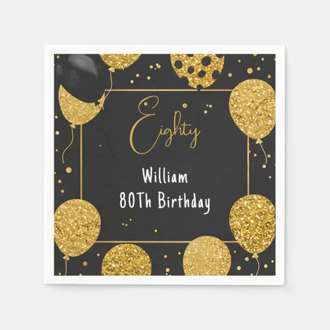 Serviette En Papier Comme Retro Amusant Humor Adulte Happy Chic 80e an (Devant)