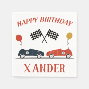 Serviette En Papier Commencez Vos Moteurs Course Voiture Anniversaire