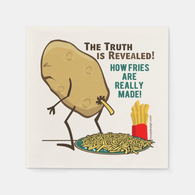 Serviette En Papier Comment les fruits sont vraiment faits (Devant)