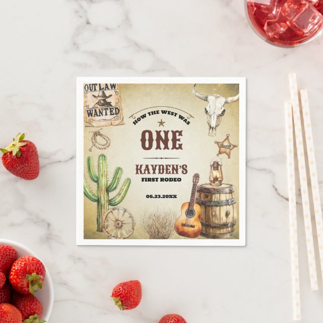 Serviette En Papier Comment l'Occident était un premier anniversaire (En situation)