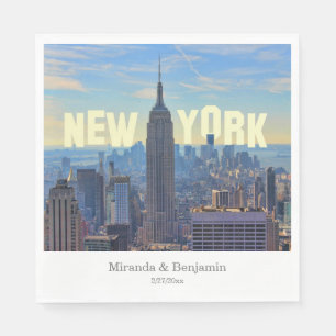 Serviette En Papier Commerce mondial d'Empire State Building d'horizon