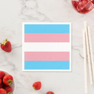 Serviette En Papier Communauté Transgenre Flag & Fierté / genre