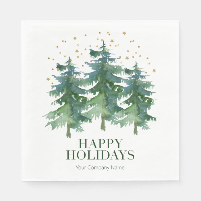 Serviette En Papier Compagnie forestière d'hiver (Devant)