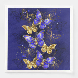 Serviette En Papier Composition avec papillons Sapphire
