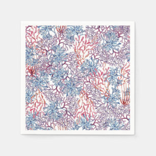 Serviette En Papier Composition de série de aquarelle sous-marine Desi