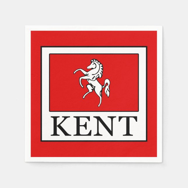 Serviette En Papier Comté de Kent (Devant)