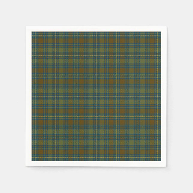 Serviette En Papier Comté Kerry Tartan irlandais (Devant)
